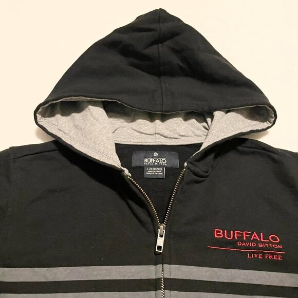 Buffalo David Bittom Kids Boys Size Large 10/12 Hoodie Zip Up - Picture 3 of 16